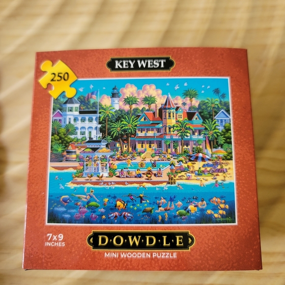 Dowdle Games Dowdle Mini 25 Pieces Wooden Puzzle Key West Poshmark